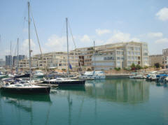 Island Project Herzliya Marina with yacht 